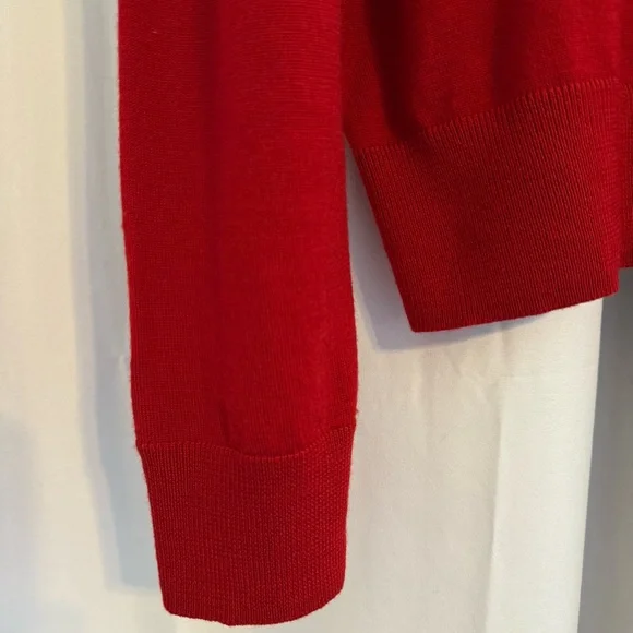 Polo Ralph Lauren Merino Wool V-Neck Sweater Red Men’s XXL Slim Fit - Picture 6 of 12